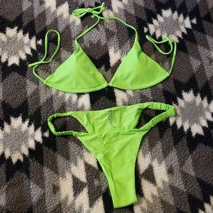 New NEON LIME String Bikini B/C Cup
